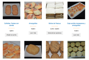 Productos artesanos elaborados en Confitería Guijarro