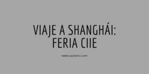 Viaje a Shanghái: Feria CIIE